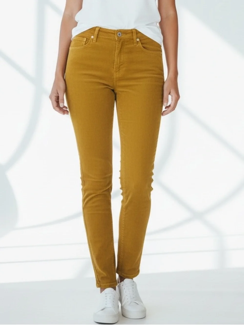 LOFT Made & Loved Micro Corduroy High Waist Skinny Pants
